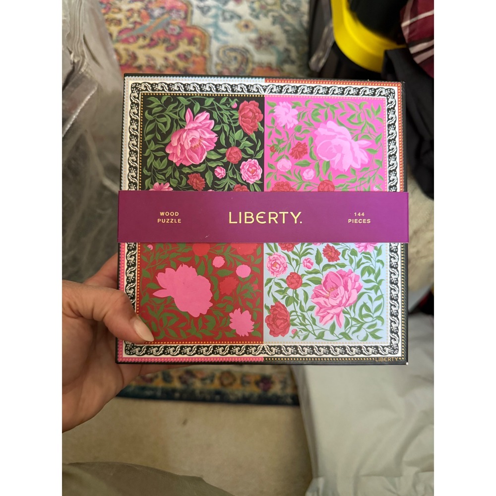 Liberty London Bianca Wood Puzzle 144 Pieces Galison NEW Floral Wooden Jigsaw
